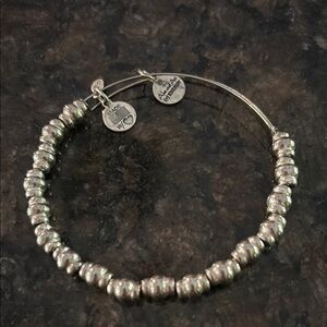 Alex and Ani Silver Energy Minimalist Beaded Bracelet
